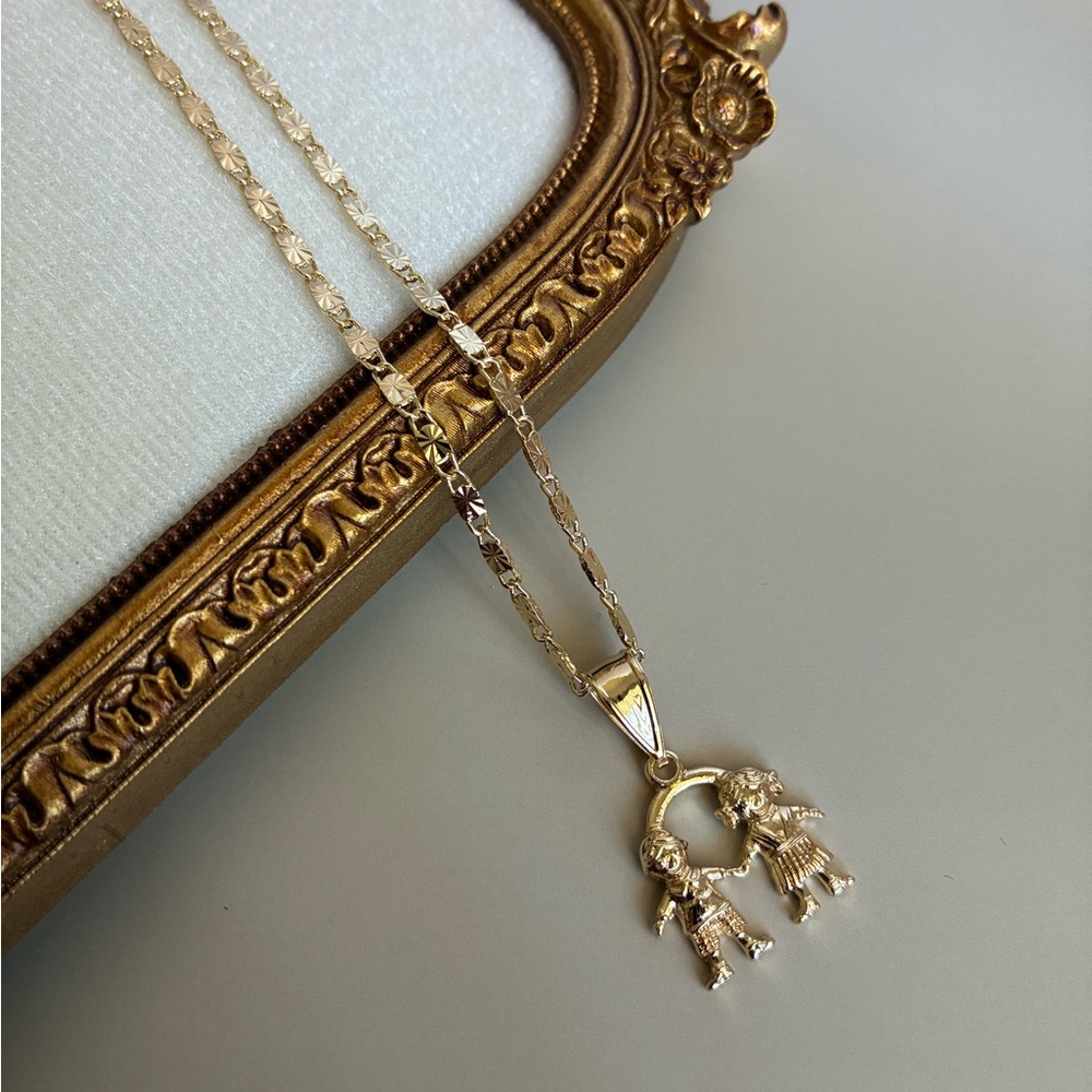 18k gold filled Children Pendant Necklace - Elegant Women's Jewelry